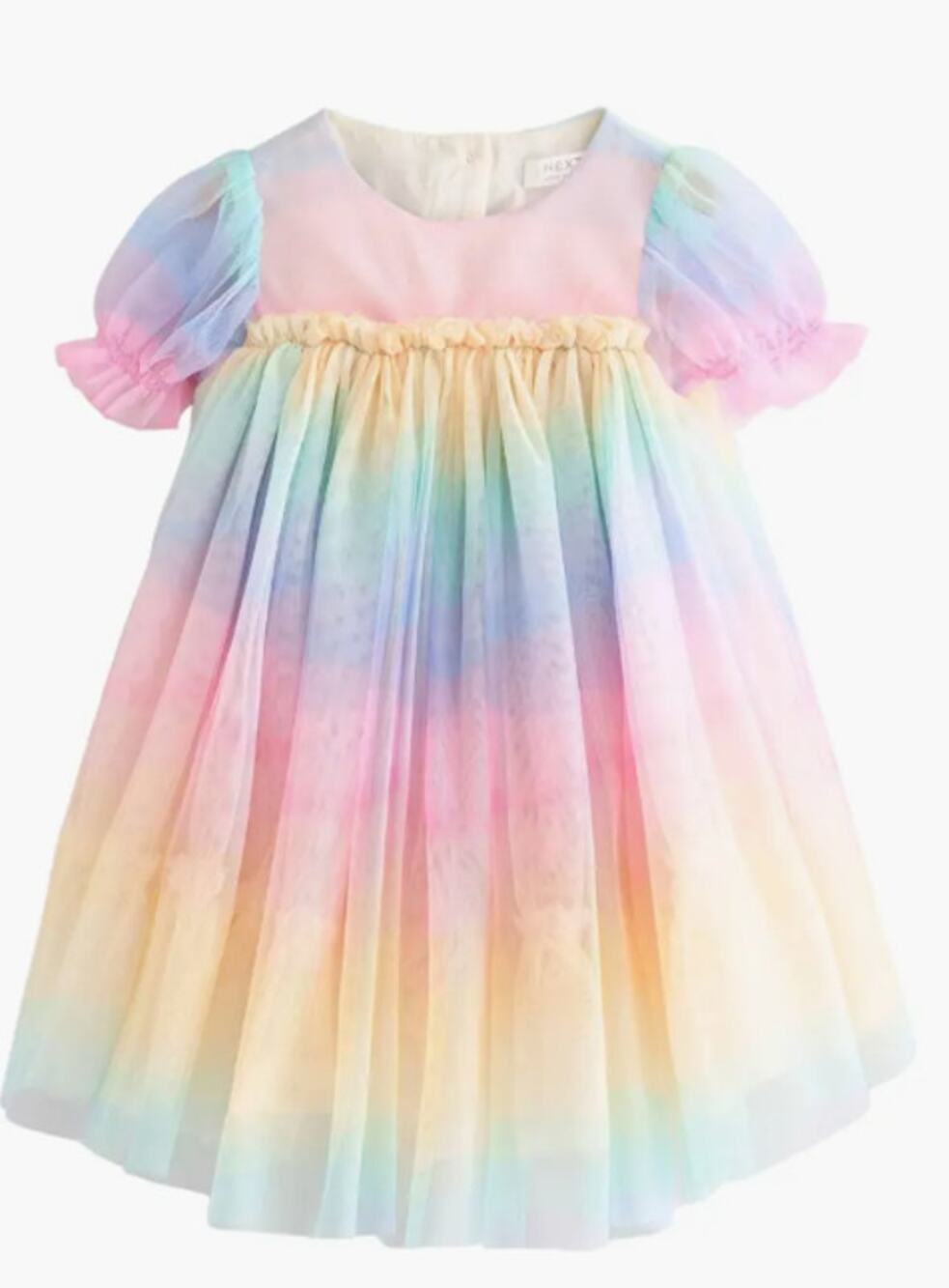 Kids' Rainbow Mesh Party Dress NEXT Little Kid 3t/3